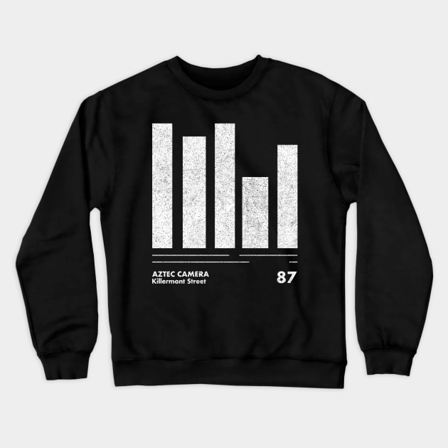 Aztec Camera / Minimal Graphic Design Tribute Crewneck Sweatshirt by saudade